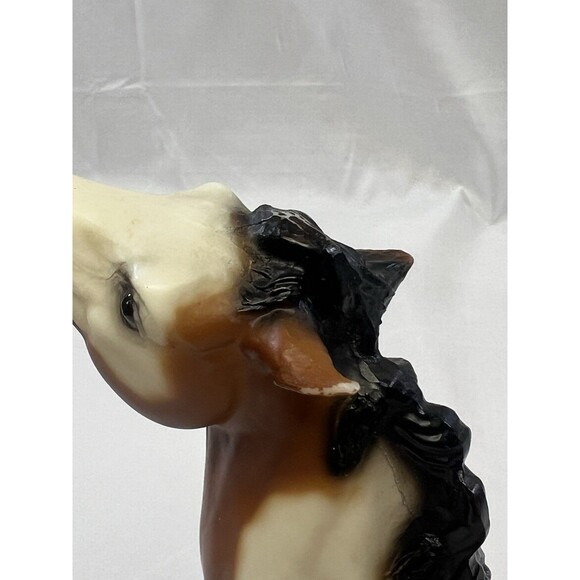 Vintage 1990-91 Breyer #828 Overo Paint American Mustang Semi-Rearing Stallion - Picture 8 of 10